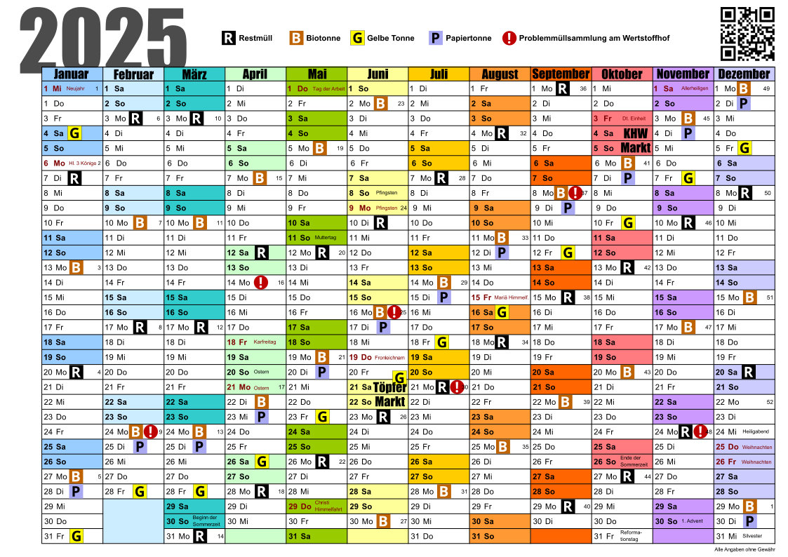 Abfallkalender Frontenhausen