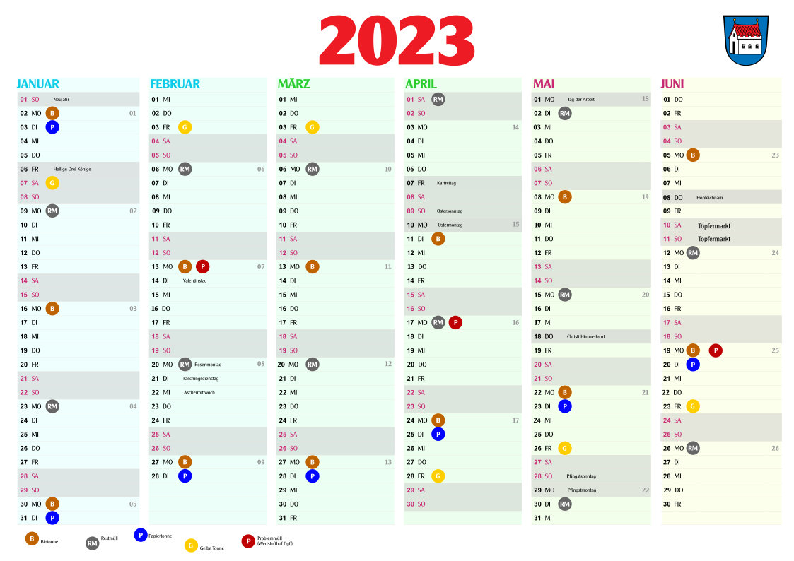 Kalender Frontenhausen 2023